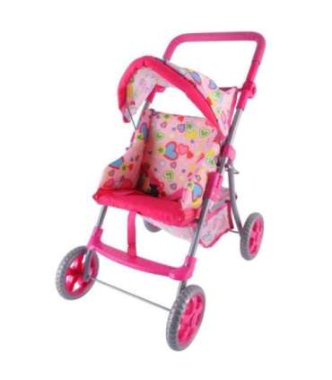 WOOPIE ROYAL kerge nukujalutuskäru, värvilised südamed