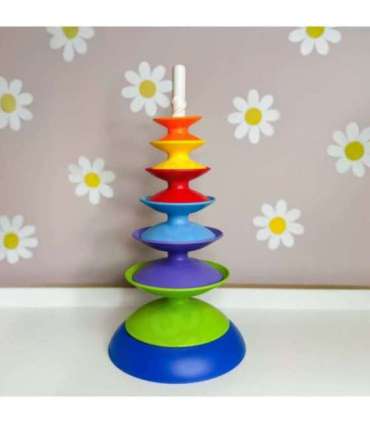 WOOPIE BABY Värvikas virnastatav püramiid-pusle Hariv mänguasi 18+ kuud