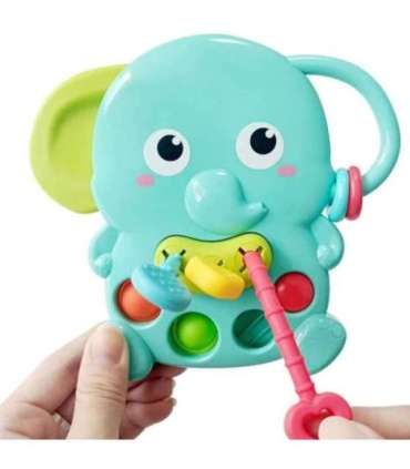 WOOPIE BABY Сенсорный прорезыватель Слоник Монтессори 4 в 1