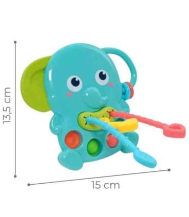 WOOPIE BABY Сенсорный прорезыватель Слоник Монтессори 4 в 1