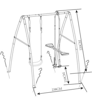 AXI aiakiiged metallraamiga lastele