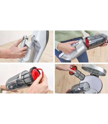 Bosch Serie 4 BCH3P2301 stick vacuum/electric broom 2-in-1 stick vacuum Battery Dry Bagless 0.4 L White