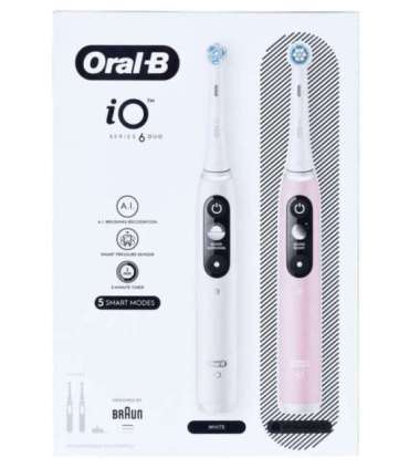 Braun Oral-B iO6 DuoPack White/Pink