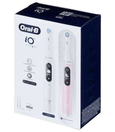 Braun Oral-B iO6 DuoPack White/Pink