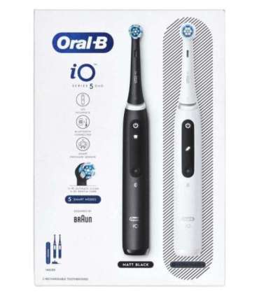 Braun Oral-B iO5 Duo Matt Black/Quite White electric toothbrush