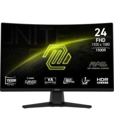 MSI MAG 242C computer monitor 59.9 cm (23.6") 1920 x 1080 pixels Full HD LCD Black