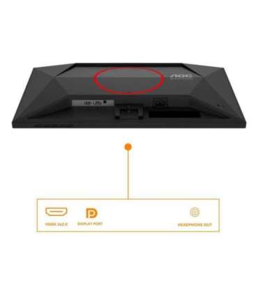 AOC G4 24G4HRE computer monitor 60.5 cm (23.8") 1920 x 1080 pixels Full HD LED Black, Red