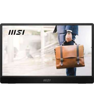MSI PRO MP161 E2U portable TV/monitor Portable monitor Black 39.6 cm (15.6") LED 1920 x 1080 pixels