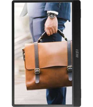 MSI PRO MP161 E2U portable TV/monitor Portable monitor Black 39.6 cm (15.6") LED 1920 x 1080 pixels