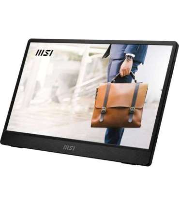 MSI PRO MP161 E2U portable TV/monitor Portable monitor Black 39.6 cm (15.6") LED 1920 x 1080 pixels