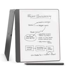 Ebook New Kindle Scribe - 2024 release 10.2” glare-free 32 GB Wi-Fi (Without Lockscreen Ads) with Premium Pen Tungsten