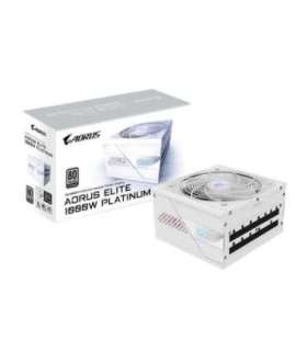 GIGABYTE AORUS ELITE P1000W ICE Power Supply Unit - PCIe 5.0, 80 PLUS Platinum, Fully modular design, 120mm Fan, ATX 3.0
