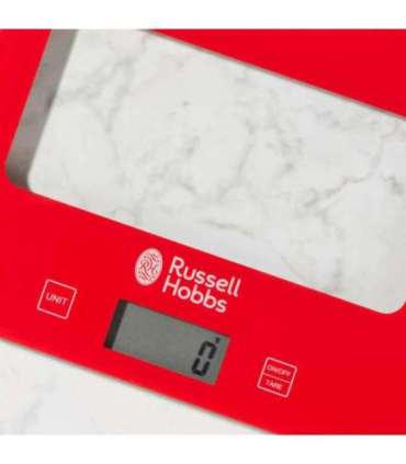 Russell Hobbs RH015711RAR Square digital scale 5kg red