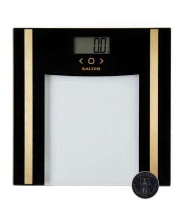 Salter SA00550BGCFAS Glass Analyser Bathroom Scale Black/Gold