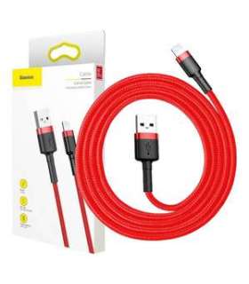 Baseus Cafule USB Lightning cable 2.4A 1m (black + red)
