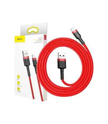 Baseus Cafule USB Lightning cable 2.4A 1m (black + red)