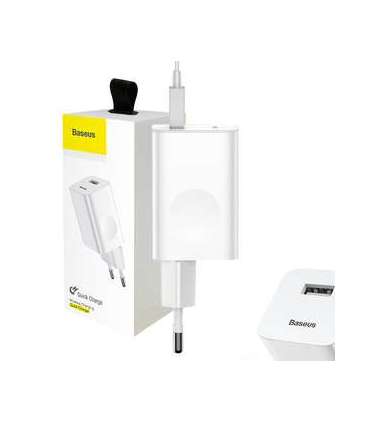 Baseus Charging Quick Charger USB 3.0 - White