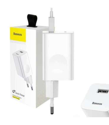 Baseus Charging Quick Charger USB 3.0 - White