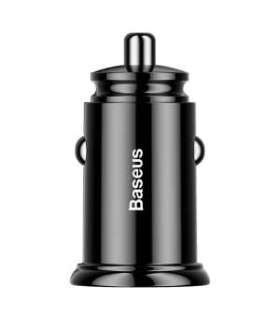 Baseus Circular 2xUSB QC3.0 5A 30W car charger (black)