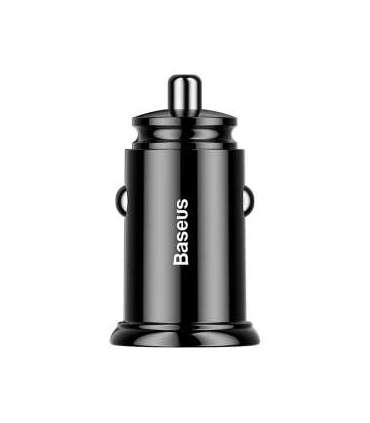 Baseus Circular 2xUSB QC3.0 5A 30W car charger (black)