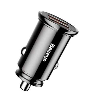 Baseus Circular 2xUSB QC3.0 5A 30W car charger (black)