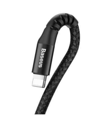 Baseus Spring-loaded cable Lightning 1m 2A (black)