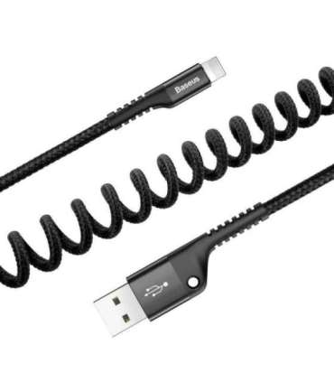 Baseus Spring-loaded cable Lightning 1m 2A (black)