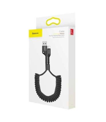 Baseus Spring-loaded cable Lightning 1m 2A (black)