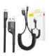 Baseus Spring-loaded cable Lightning 1m 2A (black)