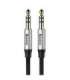 Baseus Yiven Audio Cable mini jack 3,5mm AUX, 1m (Black+Silver)