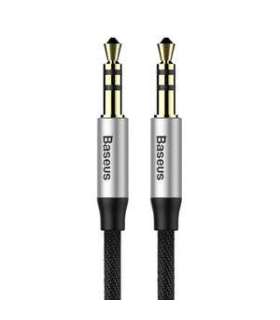 Baseus Yiven Audio Cable mini jack 3,5mm AUX, 1m (Black+Silver)