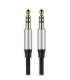 Baseus Yiven Audio Cable mini jack 3,5mm AUX, 1m (Black+Silver)