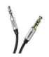 Baseus Yiven Audio Cable mini jack 3,5mm AUX, 1m (Black+Silver)