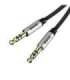 Baseus Yiven Audio Cable mini jack 3,5mm AUX, 1m (Black+Silver)