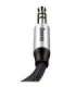 Baseus Yiven Audio Cable mini jack 3,5mm AUX, 1m (Black+Silver)