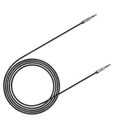 Baseus Yiven Audio Cable mini jack 3,5mm AUX, 1m (Black+Silver)