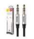 Baseus Yiven Audio Cable mini jack 3,5mm AUX, 1m (Black+Silver)