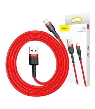 Baseus Cafule USB Lightning Cable 2,4A 0,5m (Red)