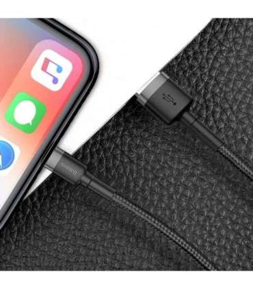 Baseus Cafule USB Lightning Cable 1,5A 2m (Gray+Black)