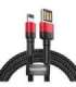 Baseus Cafule Double-sided USB Lightning Cable 2,4A 1m (Black+Red)