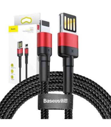 Baseus Cafule Double-sided USB Lightning Cable 2,4A 1m (Black+Red)
