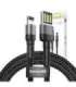 Lightning USB cable (reversible) Baseus Cafule 2.4A 1m (gray-black)