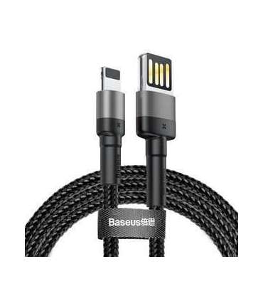 Baseus Cafule Double-sided USB Lightning Cable 1.5A 2m (Gray+Black)