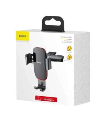 Baseus Metal Age Gravitational Holder for CD slot (Black)