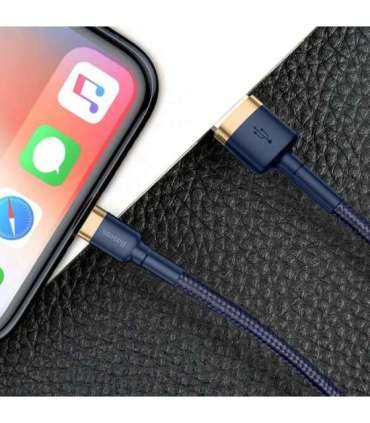 Baseus Cafule Lightning cable 1.5A 2m (Gold+Dark blue)