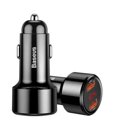 Ładowarka samochodowa Baseus Magic 2x USB QC 3.0 45W (czarna)