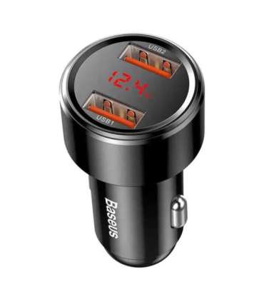 Ładowarka samochodowa Baseus Magic 2x USB QC 3.0 45W (czarna)