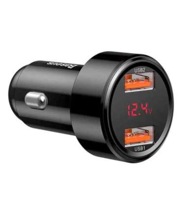 Ładowarka samochodowa Baseus Magic 2x USB QC 3.0 45W (czarna)