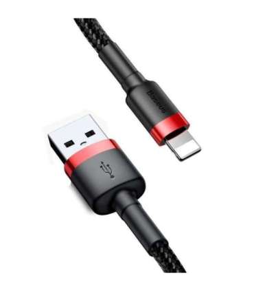 Baseus Cafule USB Lightning Cable 2,4A 0,5m (Red+Black)