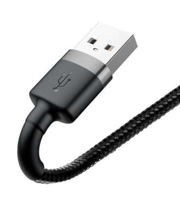 Baseus Cafule USB Lightning Cable 2.4A 0.5m (Gray+Black)